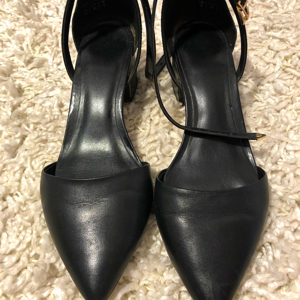 Black Closed Toe Heel